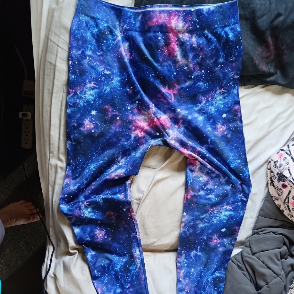 Galaxy Print Womens Leggings